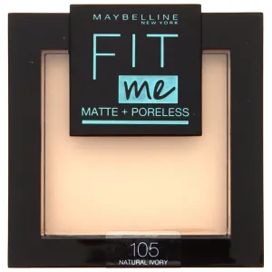 Maybelline Fit Me Matte   Poreless Powder 105 Natural Ivory 9G