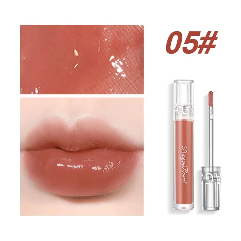 Mirror Water Lip Gloss Lip Glaze Transparent Glass Lip Oil Waterproof Liquid Lipstick Lipgloss Lips Cosmetics 6 Colors Make Up