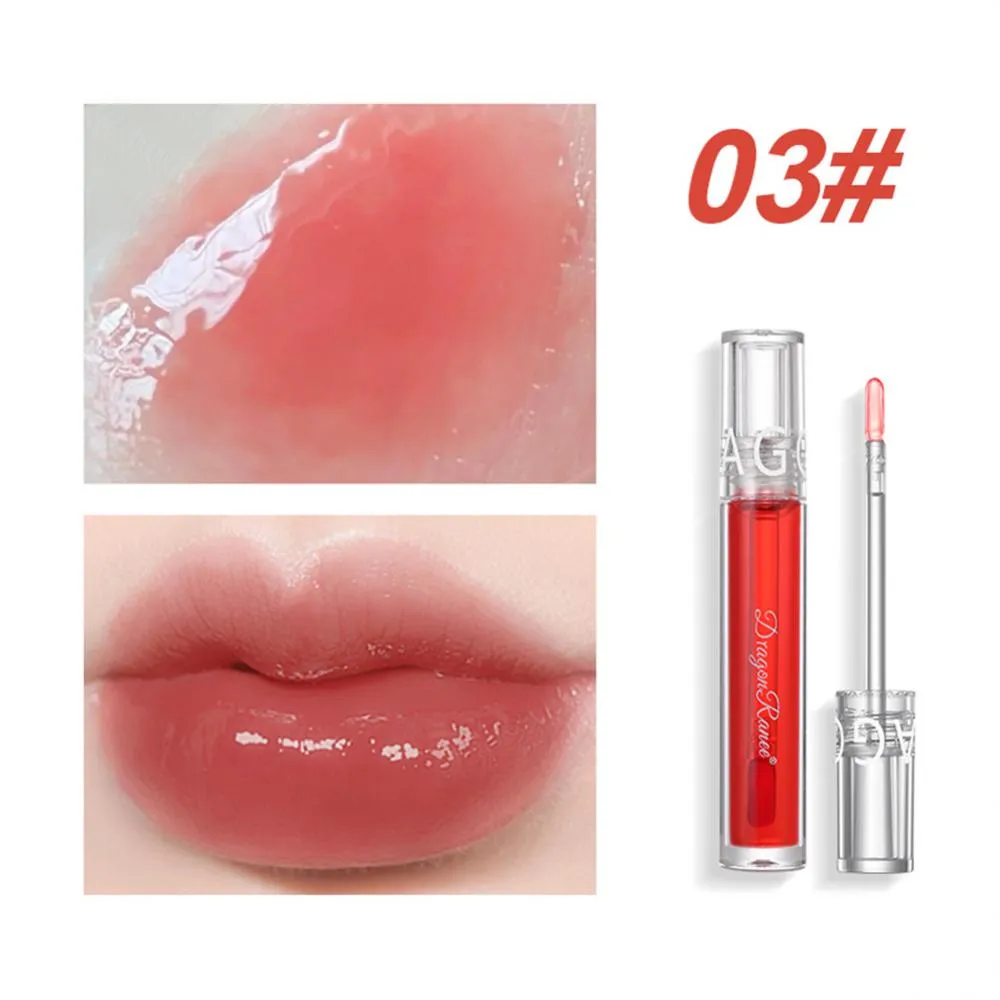 Mirror Water Lip Gloss Lip Glaze Transparent Glass Lip Oil Waterproof Liquid Lipstick Lipgloss Lips Cosmetics 6 Colors Make Up
