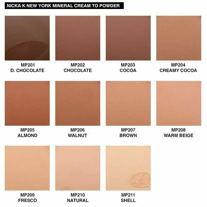 Nicka K: Mineral Cream to Powder