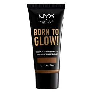 NYX - Born to Glow Naturally Radiant Foundation Mocha - 1.01 fl oz (30 ml)