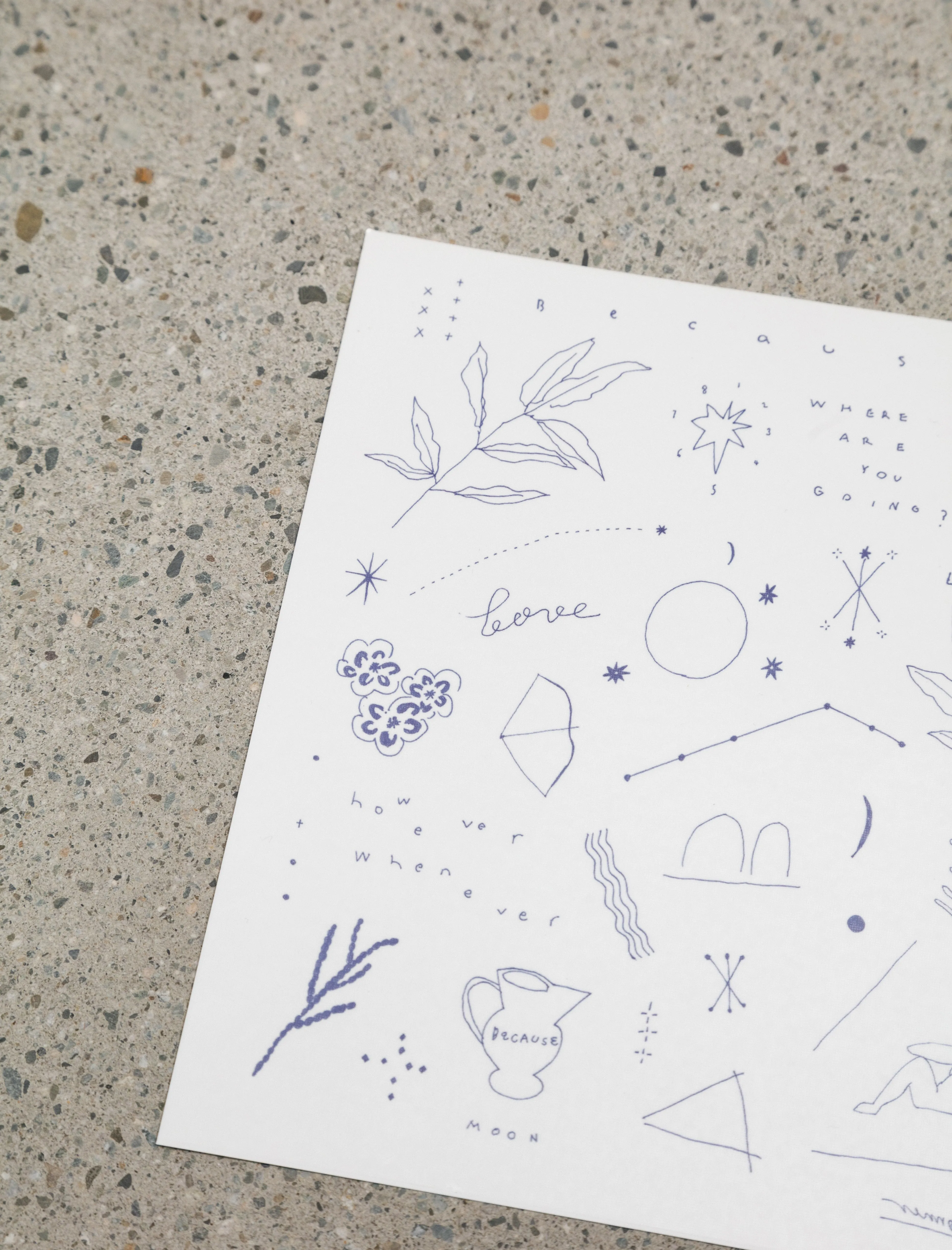 On the Way Tattoo Sheet