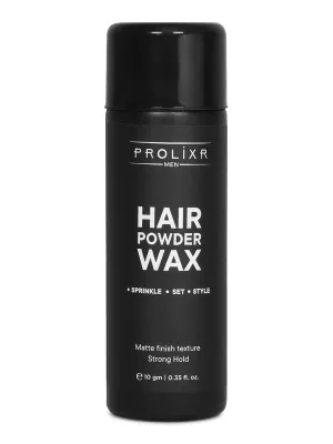 Prolixr Hair Volumizing Powder Wax 10gm | 24 Hrs Strong Hold, Matte Finish | Restylable | 100% Natural & Safe Hair Styling Powder | Hair Wax Powder For Men
