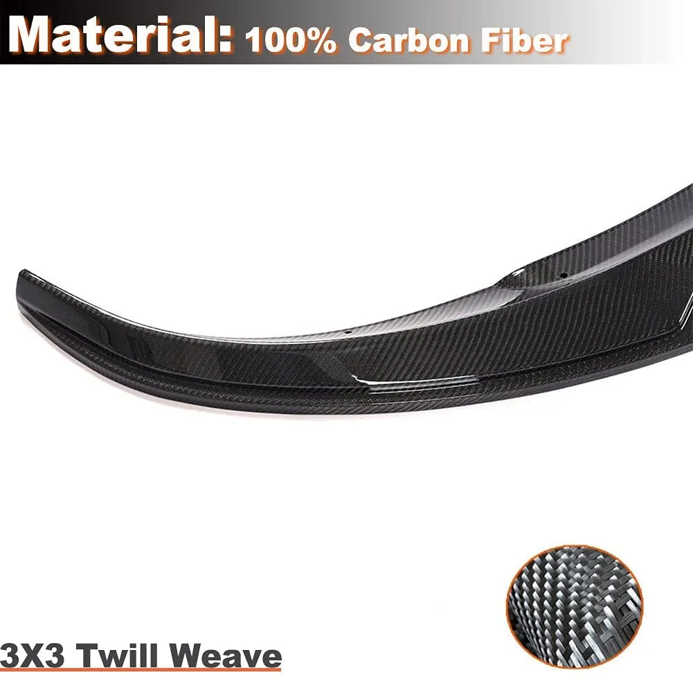 Real Carbon Fiber Front Lip Spoiler for Tesla Model Y 2020-2024 [JC Style]