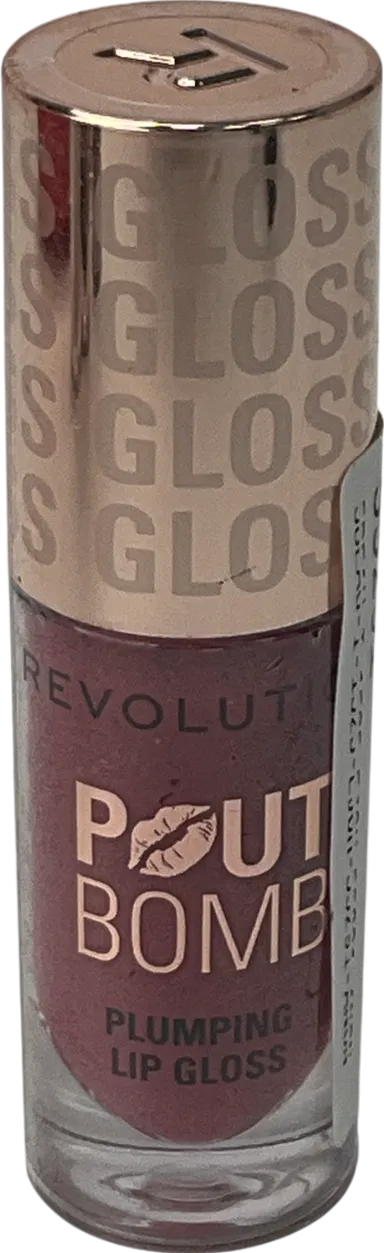 Revolution Pout Bomb Plumping Gloss Rosewood Rose Pink 4.6