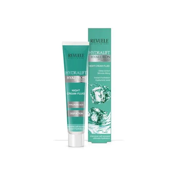 Revuele - Hydralift Hyaluron Anti Wrinkle Treatment Night Cream Fluid