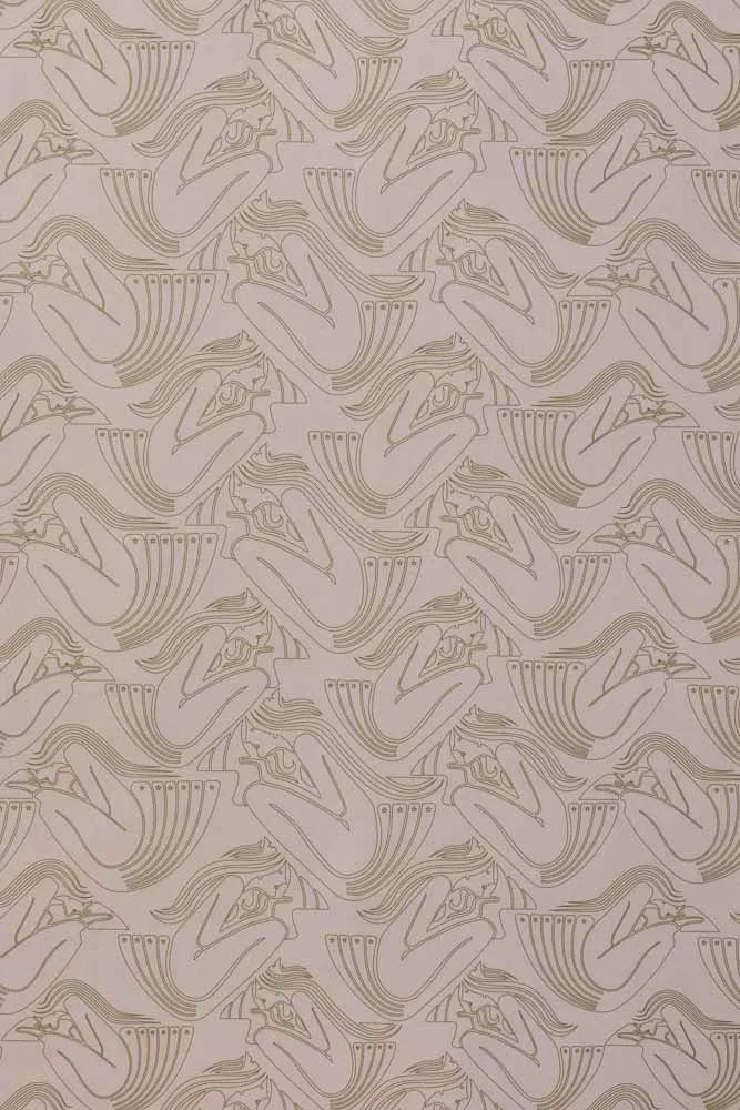 Rockett St George Deco Nymph Blush Pink Wallpaper