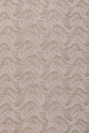 Rockett St George Deco Nymph Blush Pink Wallpaper