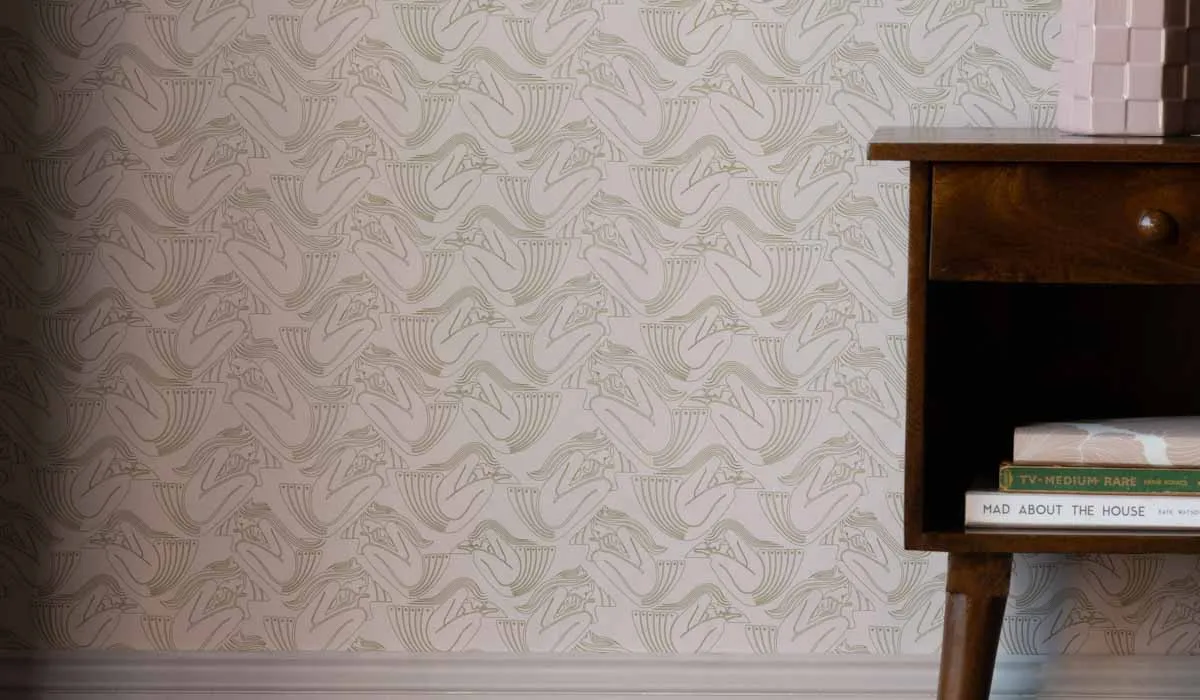 Rockett St George Deco Nymph Blush Pink Wallpaper