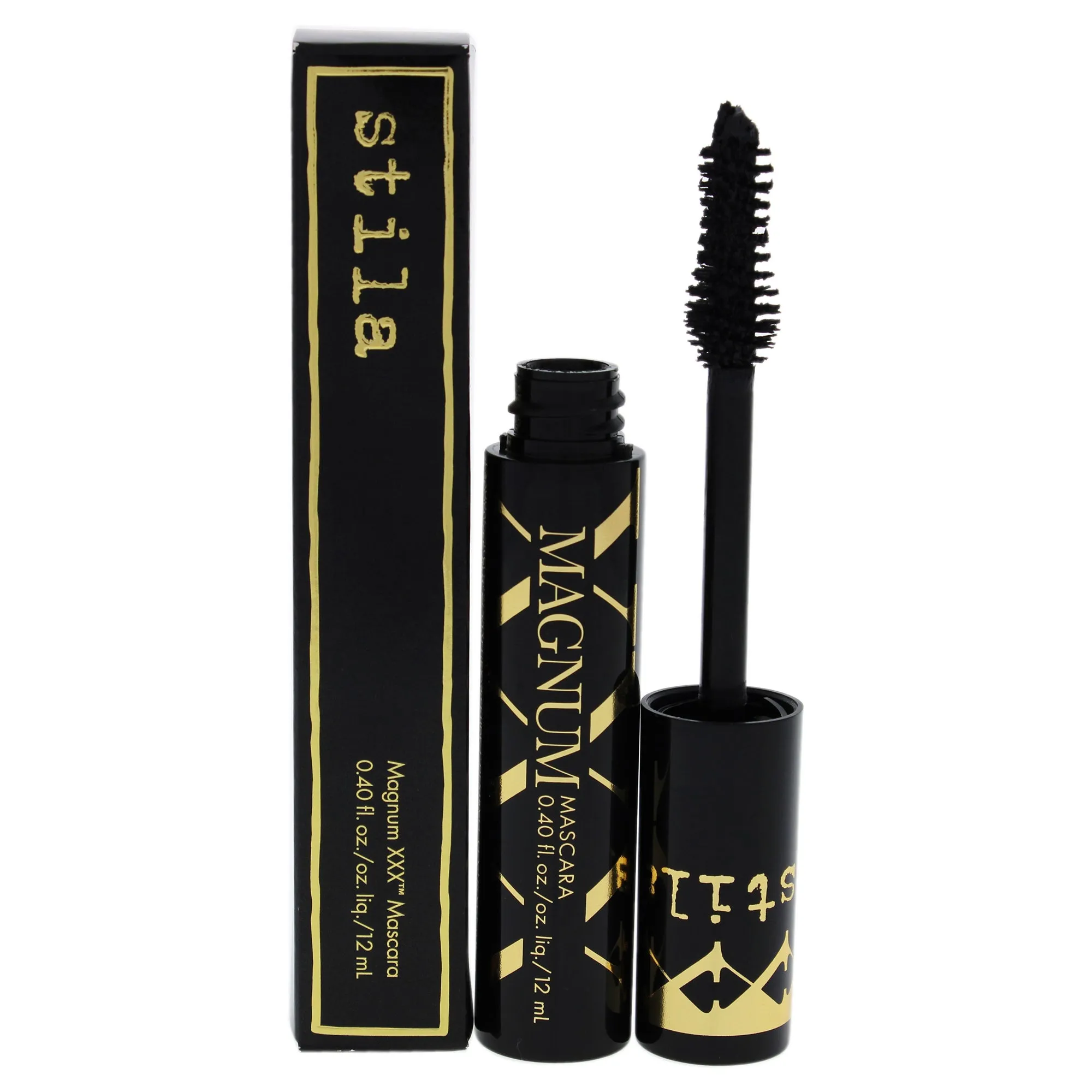 stila Magnum XXX Intense Black Voluminous Mascara, 0.40 Fl. Oz.
