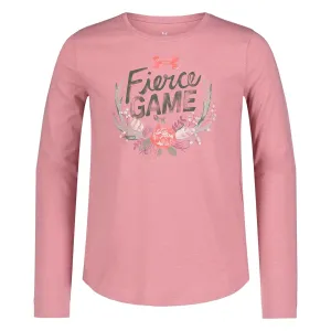 UA Fierce Game Tee Pink FIzz