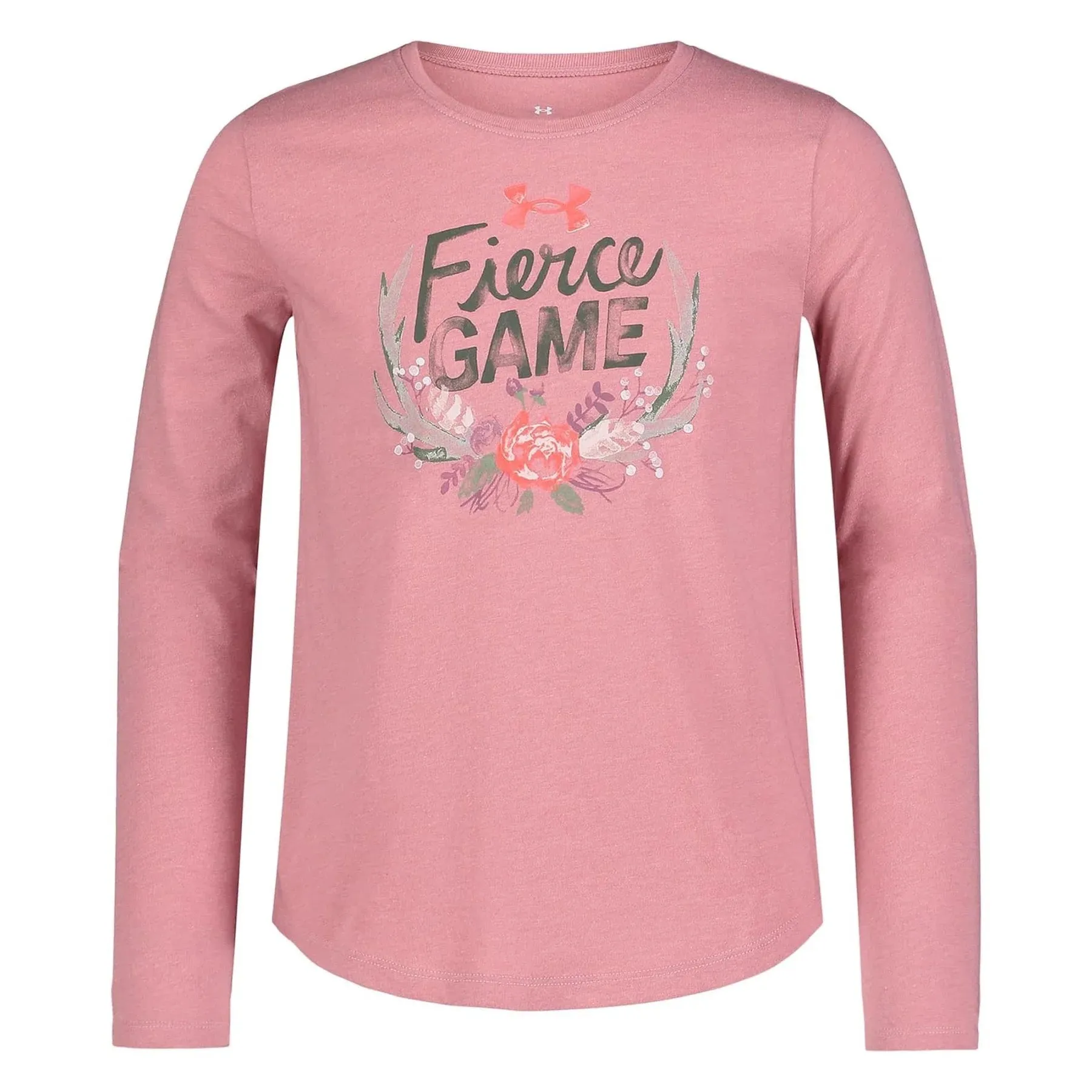 UA Fierce Game Tee Pink FIzz