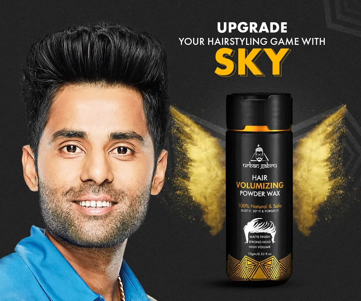 Urbangabru Hair Volumizing Powder Wax (10 GM) & Frozt Hair Spray (250 ML) - Hair Styling Combo Kit
