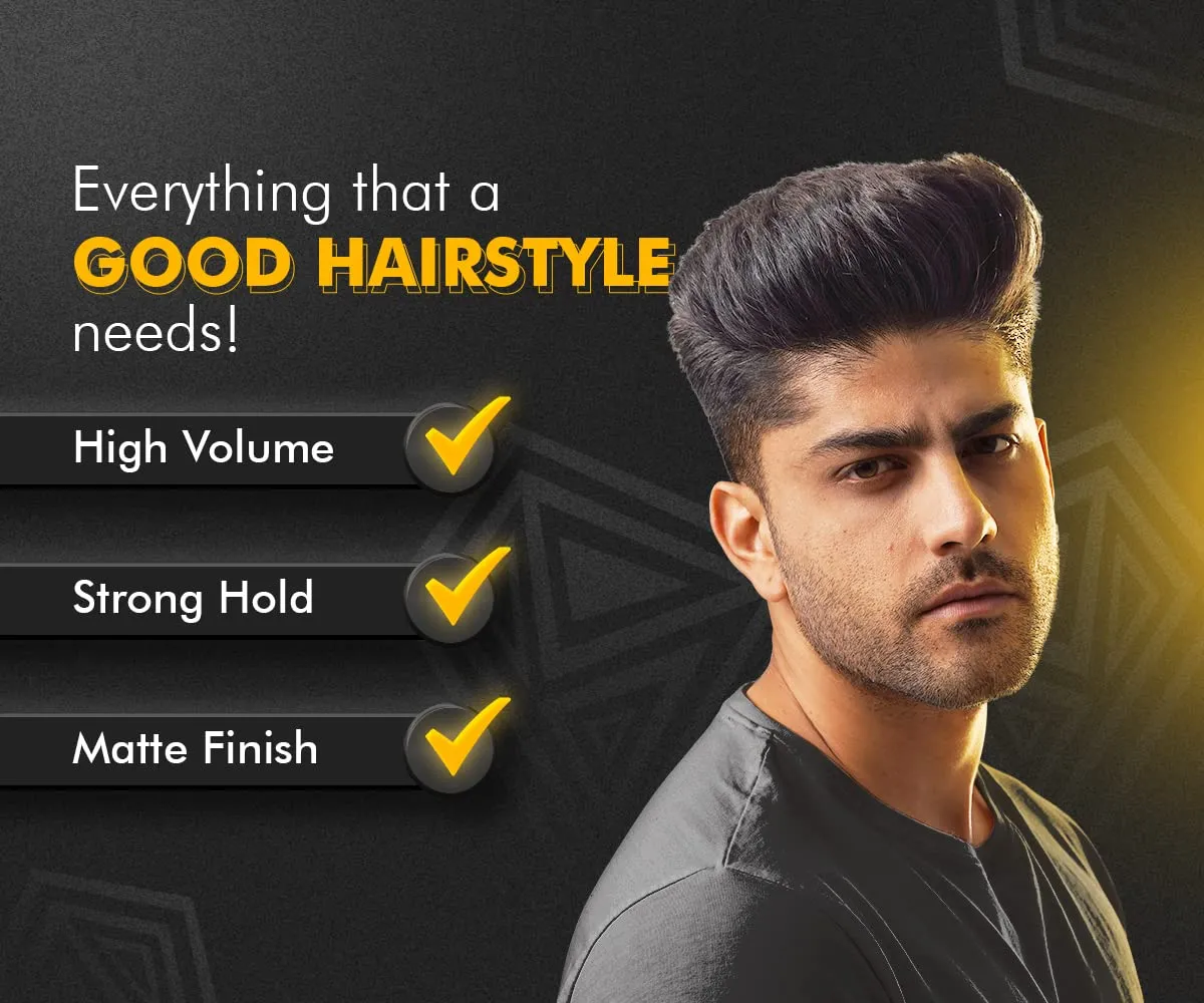 Urbangabru Hair Volumizing Powder Wax for Men - (10 Gram * 10 Units) (Pack of 10) | Matte Finish |100% Natural & Safe Hair Styling Powder | Paraben & Sulphate Free