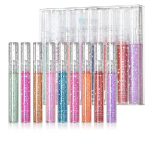 Vibrant Moisturizing Lip Gloss Set for Women & Girls | 9 Long-Lasting Shades | Perfect Gift