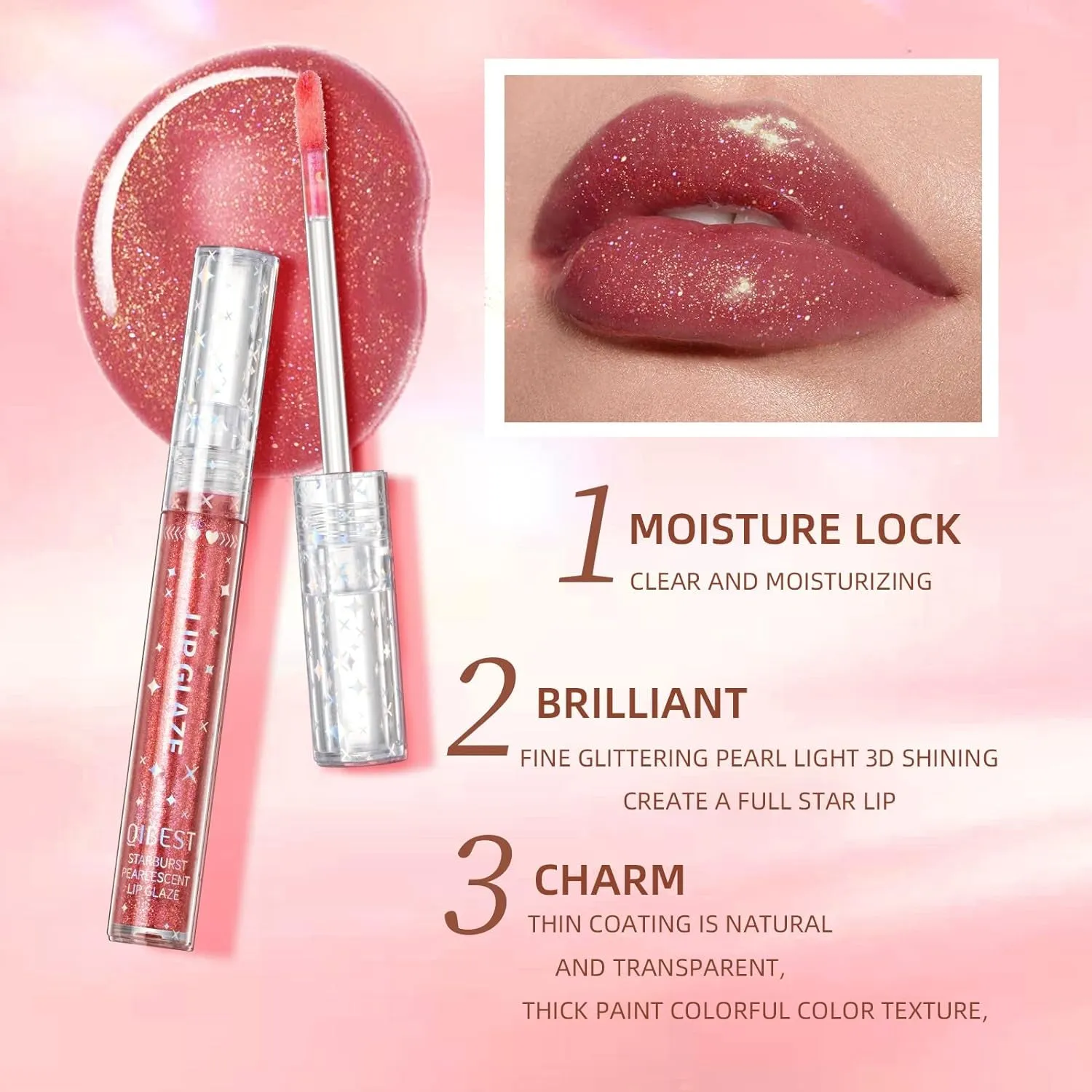 Vibrant Moisturizing Lip Gloss Set for Women & Girls | 9 Long-Lasting Shades | Perfect Gift