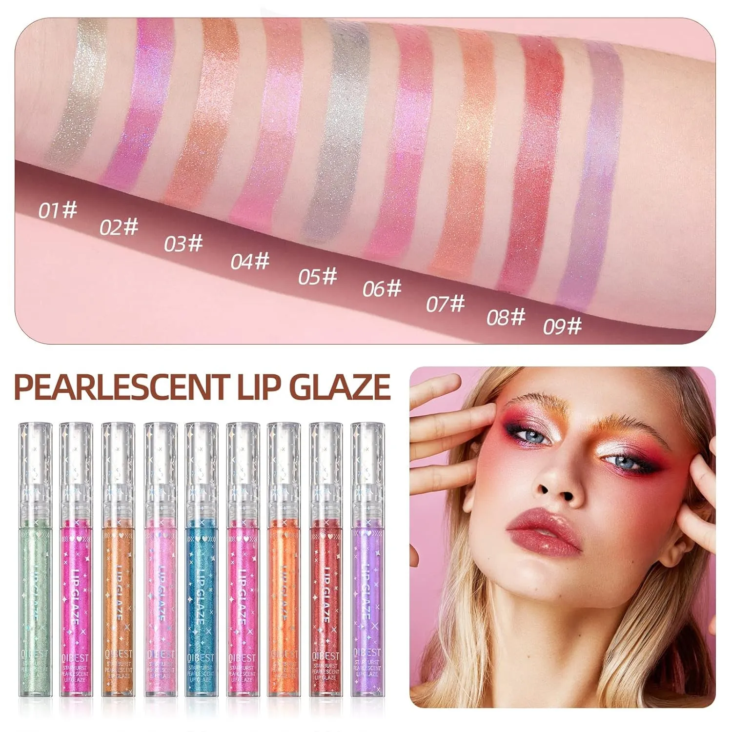 Vibrant Moisturizing Lip Gloss Set for Women & Girls | 9 Long-Lasting Shades | Perfect Gift
