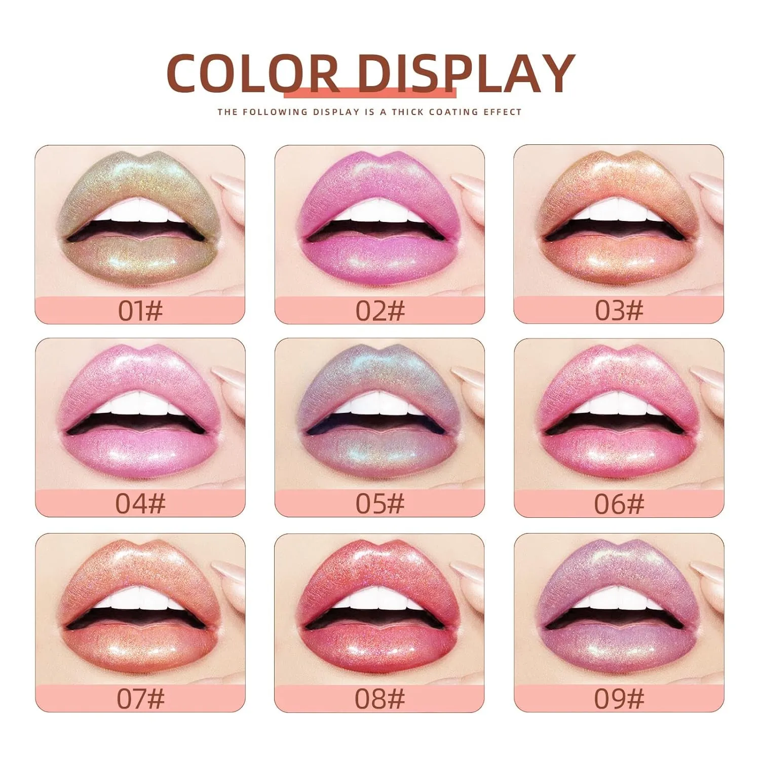 Vibrant Moisturizing Lip Gloss Set for Women & Girls | 9 Long-Lasting Shades | Perfect Gift