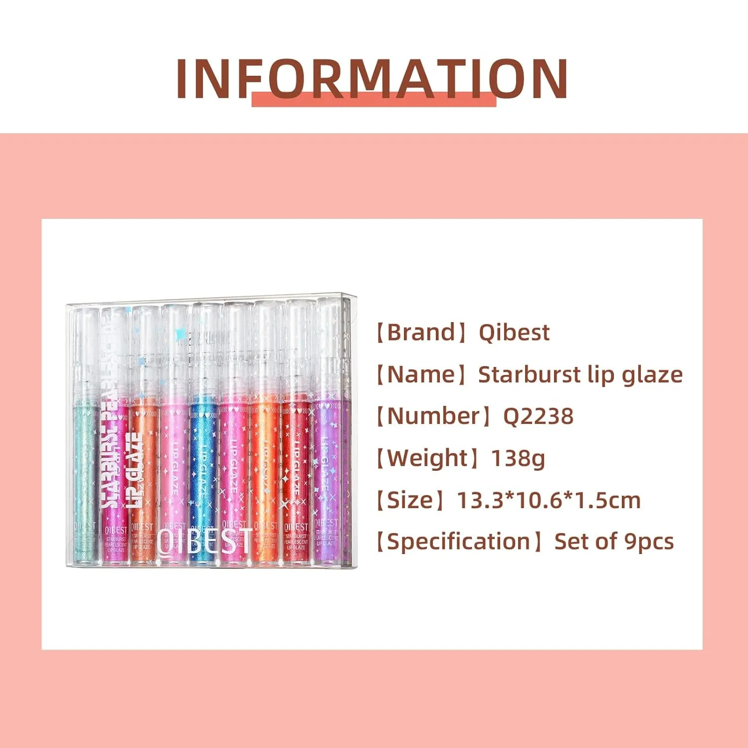 Vibrant Moisturizing Lip Gloss Set for Women & Girls | 9 Long-Lasting Shades | Perfect Gift