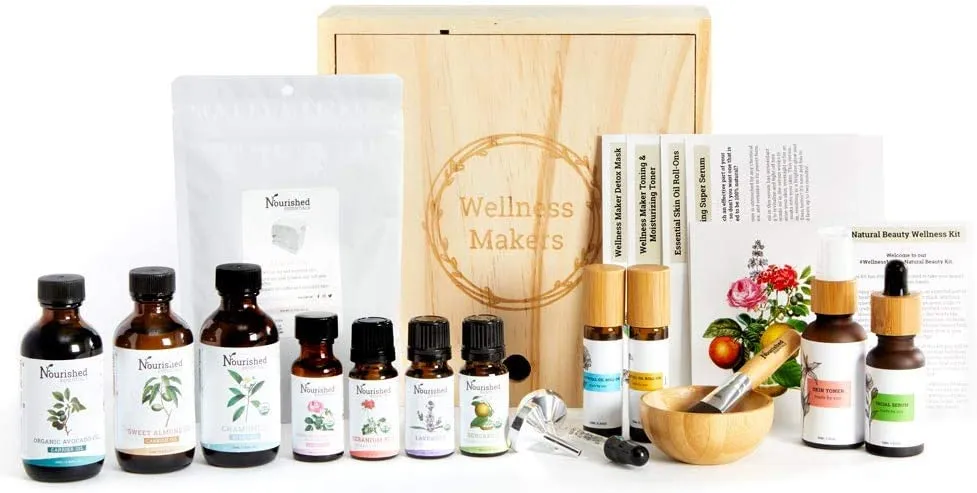 Wellness Maker Organic Natural Beauty Wellness Kit - Make Your Own Natural Skin Care