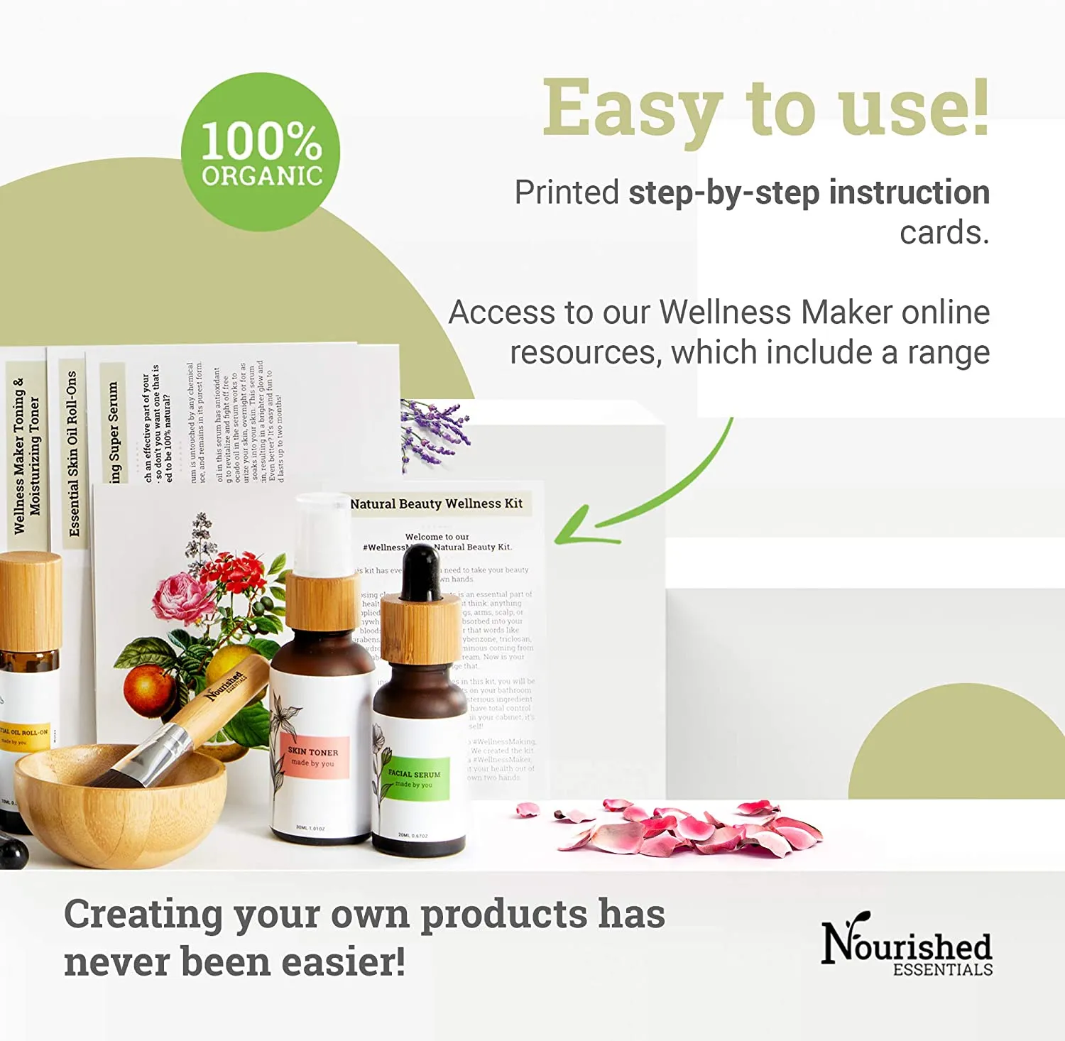 Wellness Maker Organic Natural Beauty Wellness Kit - Make Your Own Natural Skin Care