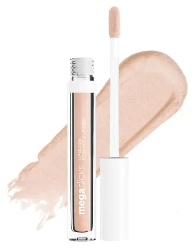 Wet n Wild Mega Slicks Lip Gloss | Long Lasting | Hyaluronic Acid | High Shine | Champagne Please