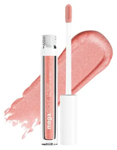 Wet n Wild Mega Slicks Lip Gloss | Long Lasting | Hyaluronic Acid | High Shine | Champagne Please